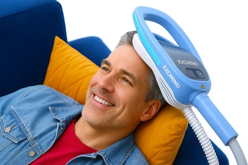 Patient receiving Exomind therapy treatment